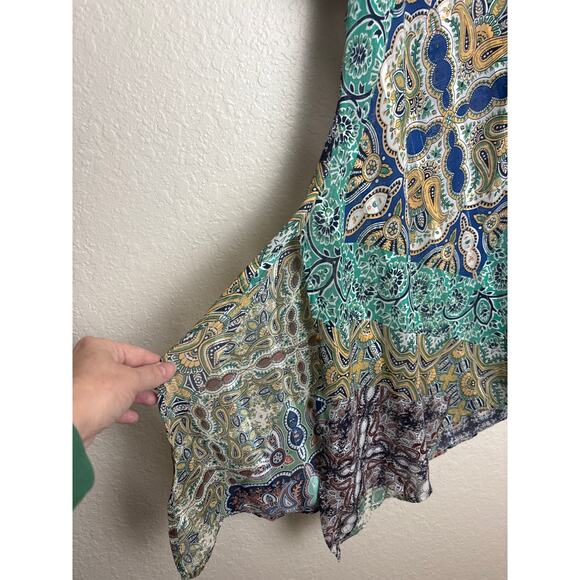 Umgee Multi Pattern with Metallic Threaded Kimono Size S/M - Picture 5 of 6